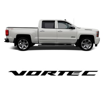 Autocollants latérale Vortec pour voiture Chevrolet Silverado 2013