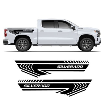 Adesivos de faixa lateral Silverado Speed para carros com Chevrolet Impala 2013