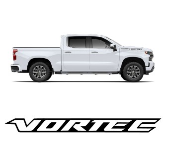 Autocollants latéraux Vortec pour voiture Chevrolet Silverado 2022