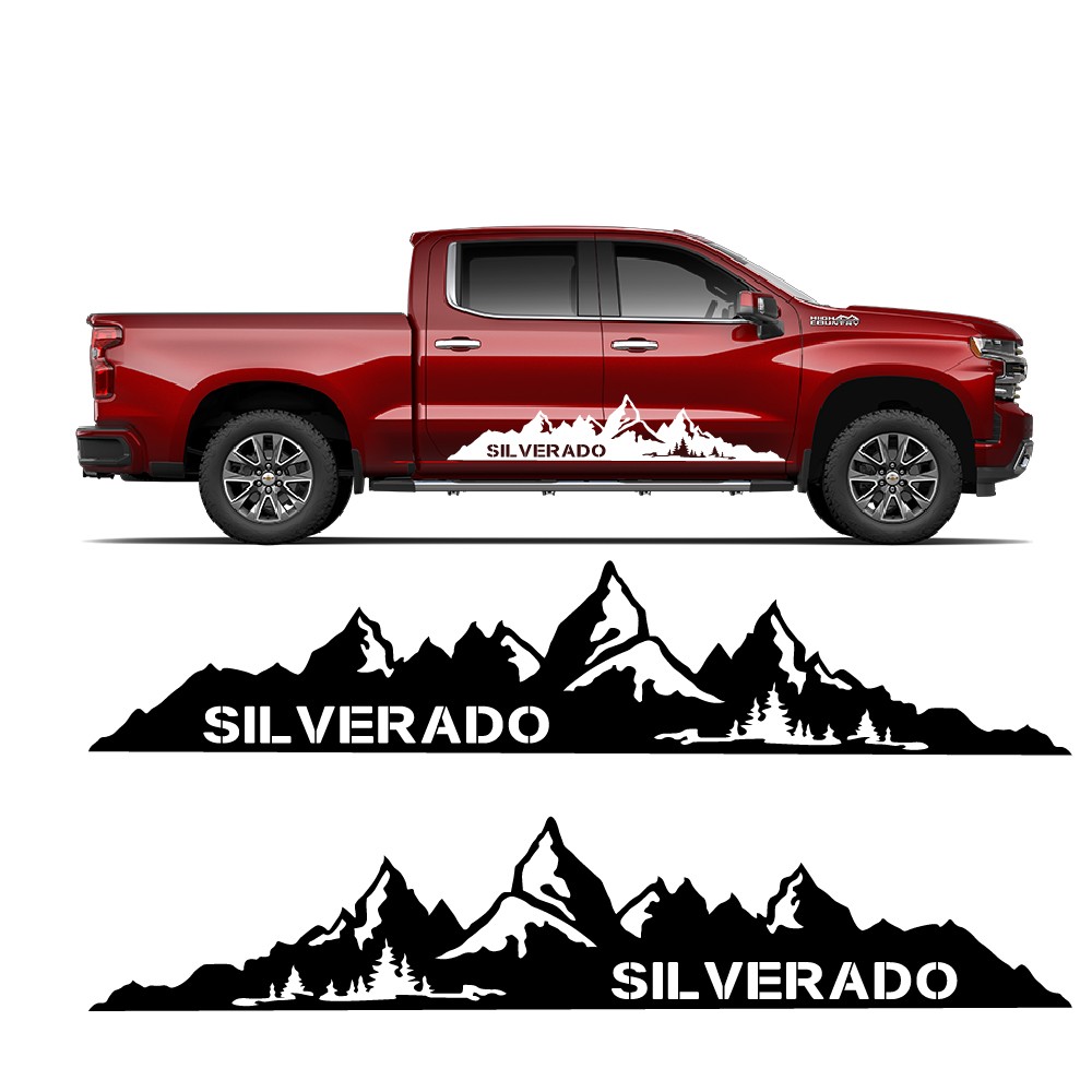 Adesivos lateral Silverado...