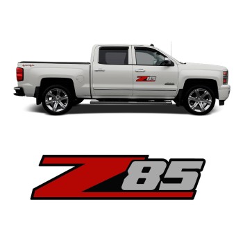 Autocollants latéraux Z85 Pro pour voiture compatible avec Chevrolet Silverado 2013