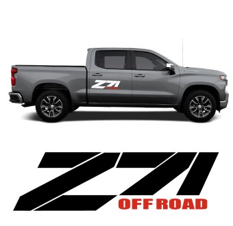 Autocollants latéraux Z71 Off Road pour voiture compatible avec Chevrolet Silverado 2022