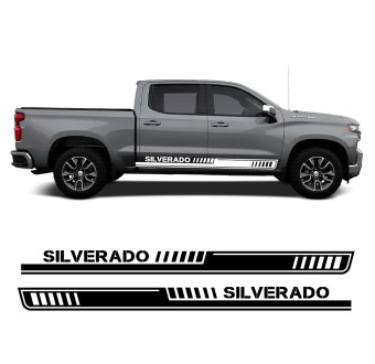 Αυτοκόλλητα πλαϊνής λωρίδας Silverado Streak για αυτοκίνητα συμβατά με Chevrolet Silverado 2022