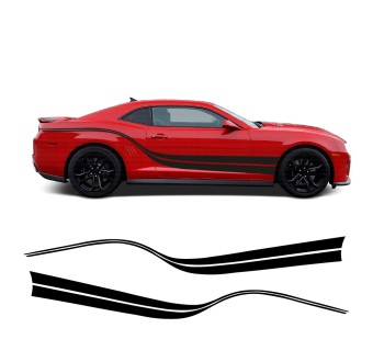 Seitliche Wellenaufkleber für Auto Chevrolet Camaro 2014