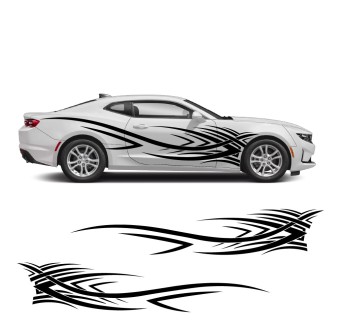 Tribal side decals for Chevrolet Camaro 2010