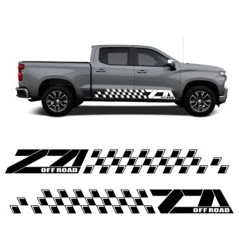 Adesivi fascia laterale Rally Off-Road per Chevrolet Silverado 2022