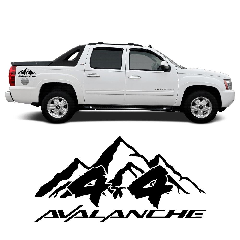 4x4 Mountain side decals...