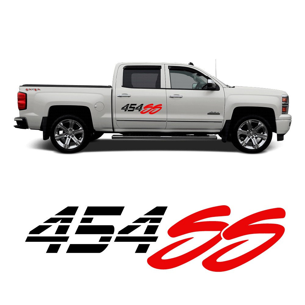 Pegatinas laterales 454 SS Chevrolet Silverado 2013