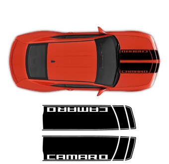 Adesivos de faixa dianteira Camaro Overdrive para carros com Chevrolet Camaro 2012