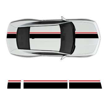 Racing top stripes decals for Chevrolet Camaro 2010