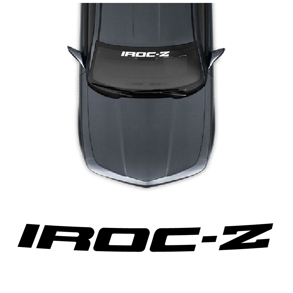 IROC-Z windshield decals...