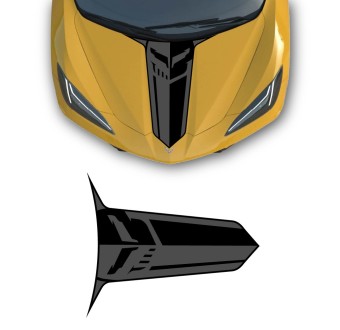 Front decals Mandalorian for Chevrolet Corvette C8 2020