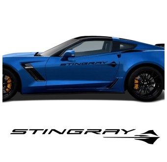 Autocollants latéraux Stingray Glide pour voitures Chevrolet Corvette 2013