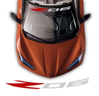 Adesivi per parabrezza anteriore Z06 Chevrolet Corvette C8 2020