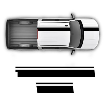 EdgeMark Top Stripe decals for Chevrolet Silverado 2023