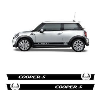 Adesivos Faixa Lateral Cooper S com Mini Cooper S