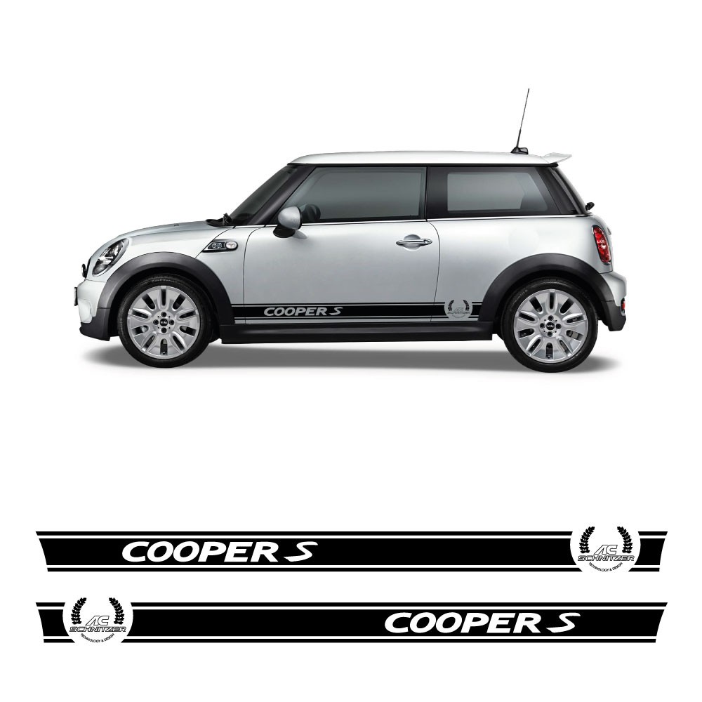 Adesivos Faixa Lateral Cooper S com Mini Cooper S