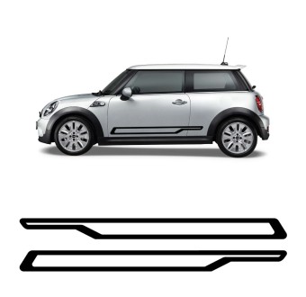 Aufkleber Seitenstreifen Dynamic Mini Cooper S John Cooper Works