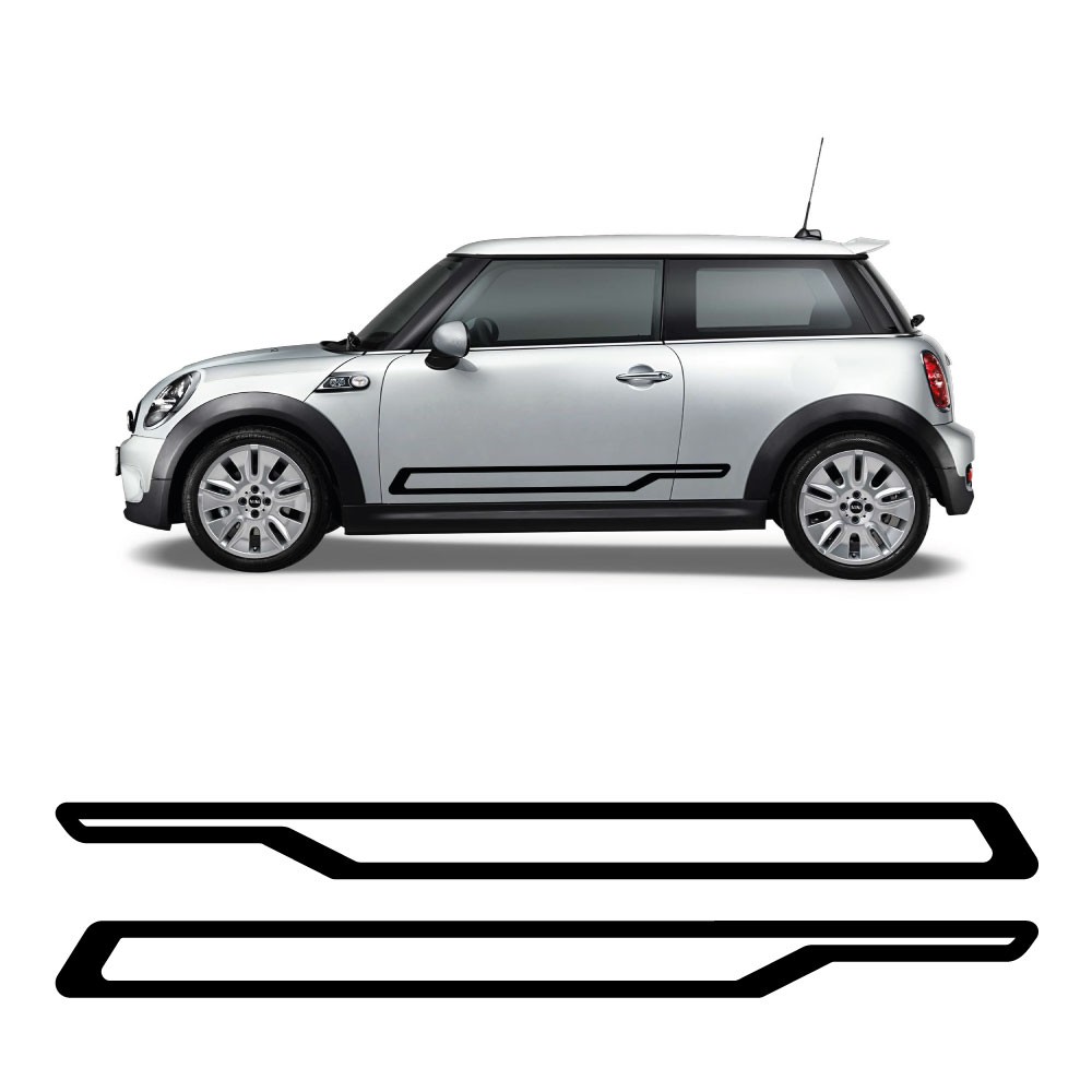 Aufkleber Seitenstreifen Dynamic Mini Cooper S John Cooper Works