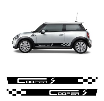 Aufkleber Seitenstreifen Racing Mini Cooper S