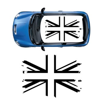 Aufkleber Dach Union Jack Mini Cooper S