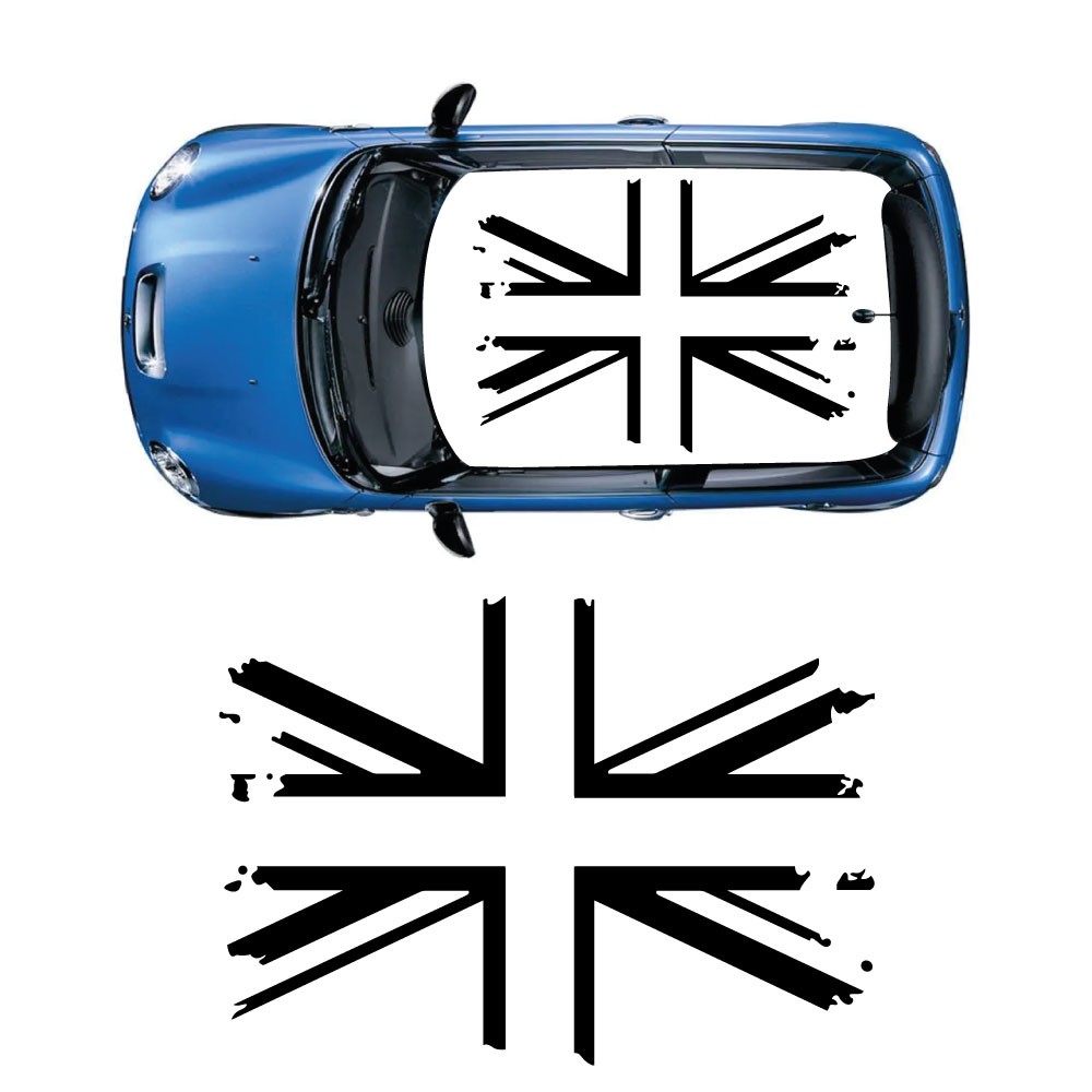 Car Decals Roof Union Jack...