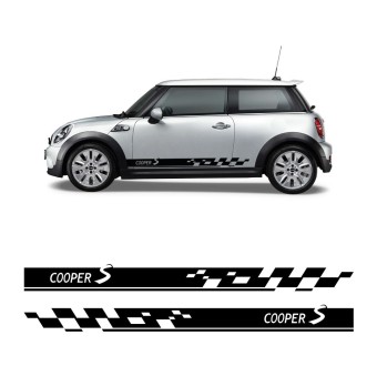 Aufkleber Seitenstreifen Cooper S Racing Mini Cooper S