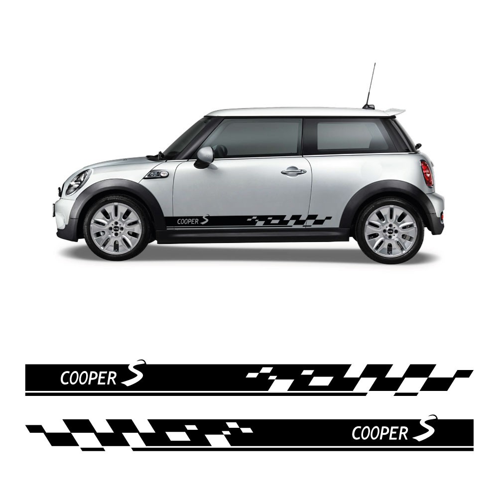 Aufkleber Seitenstreifen Cooper S Racing Mini Cooper S