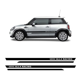 Adesivos Faixa Lateral MINI ALL4 RACING com Mini Cooper S