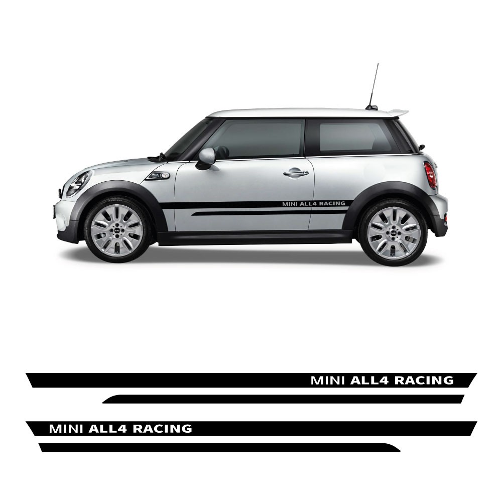 Adesivos Faixa Lateral MINI ALL4 RACING com Mini Cooper S