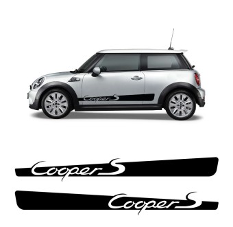 Aufkleber Seitenstreifen Cooper S Script Mini Cooper S