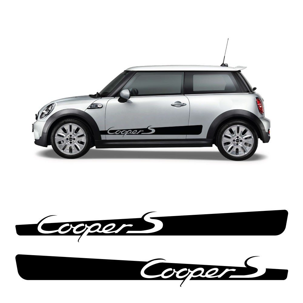 Adesivos Faixa Lateral Cooper S Script com Mini Cooper S