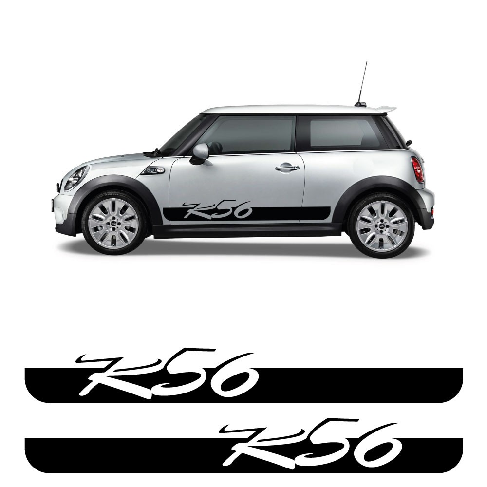 Autocollants pour Voiture Bande Latérale K56 Mini Cooper S