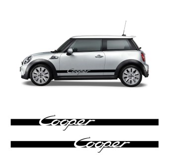 Αυτοκόλλητα για Αυτοκίνητο Πλαϊνή Λωρίδα Cooper Συμβατά με Mini Cooper