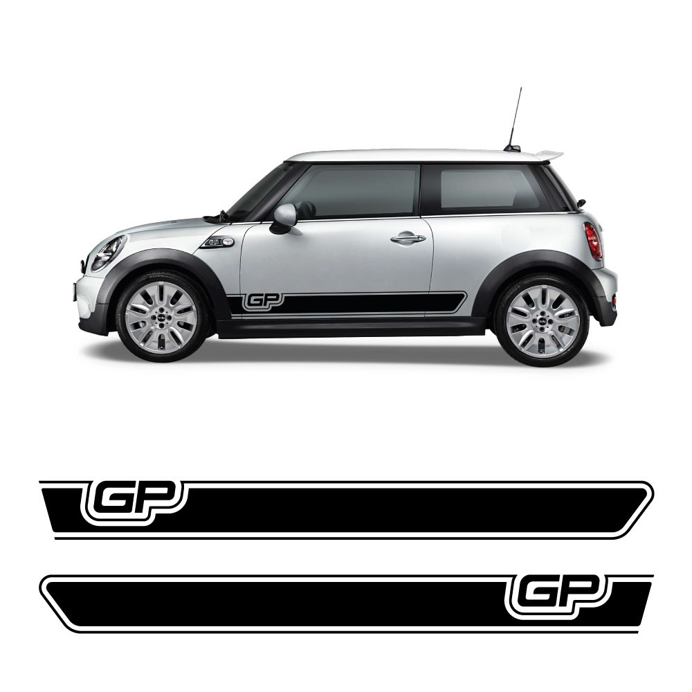 Autocollants pour Voiture Bande Latérale GP Mini Cooper