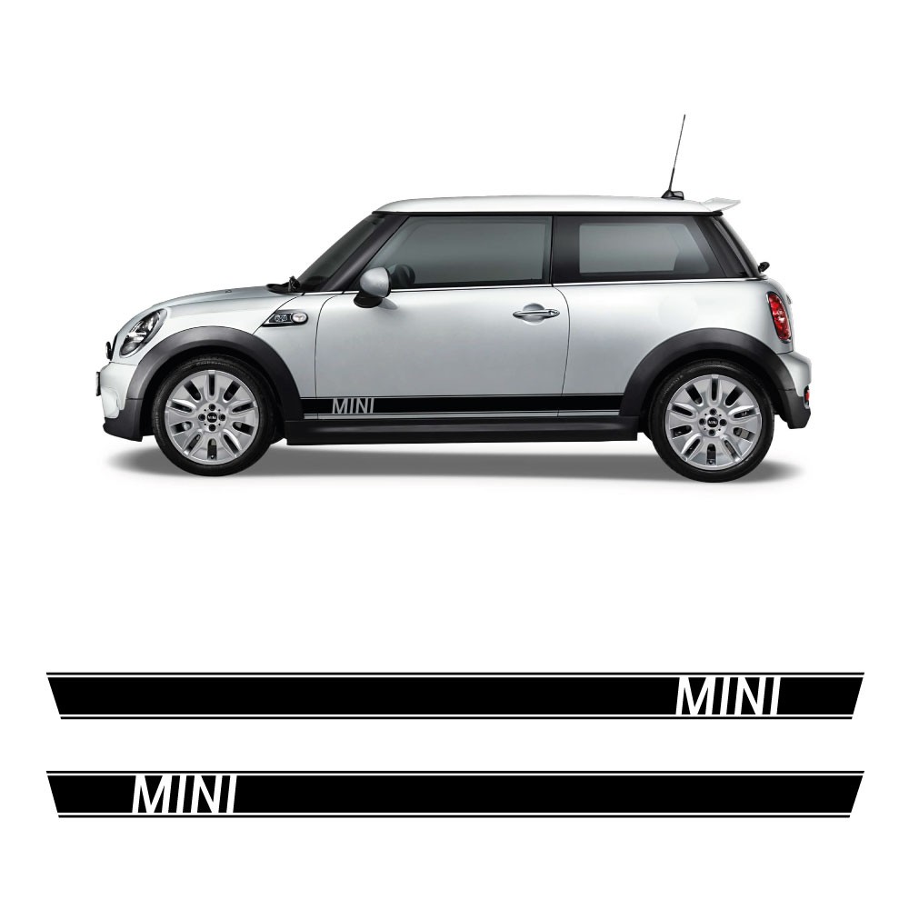 Adesivos Faixa Lateral MINI com Mini Cooper