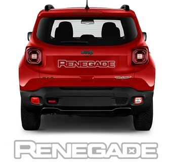 Adesivos traseiros Renegade com Jeep Renegade 2021