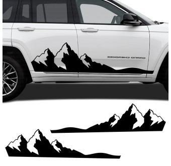 Adesivi laterali Montagne Jeep Grand Cherokee