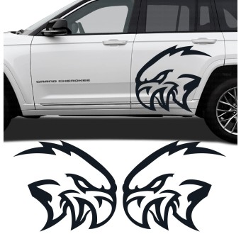 Side decals Fierce Eagle Jeep Grand Cherokee