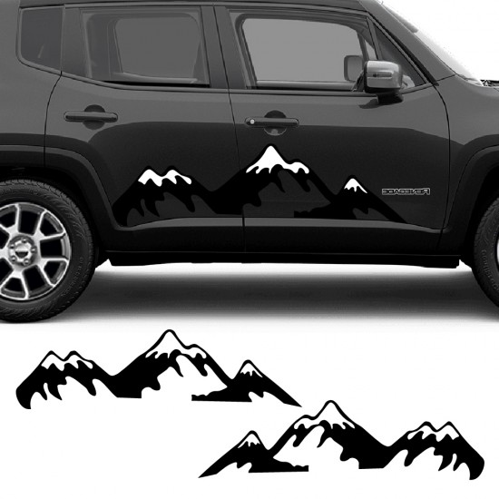 Side car decals Mountains...