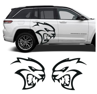 Adesivos laterais Felino com Jeep Grand Cherokee