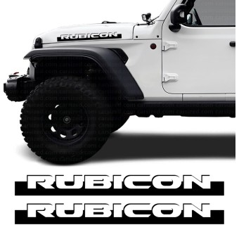 Adesivos laterais faixa Rubicon com Jeep Wrangler