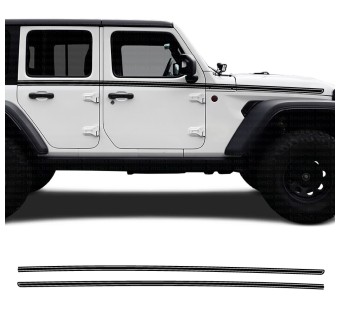 Autocollants pour voiture lignes latérales Jeep Wrangler