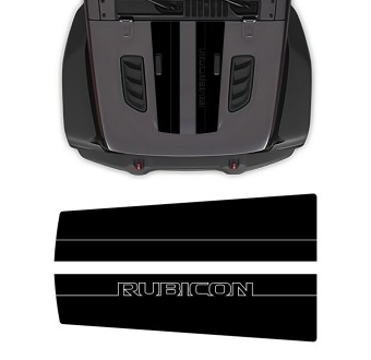 decals hood Rubicon Double Stripe Jeep Wrangler Rubicon