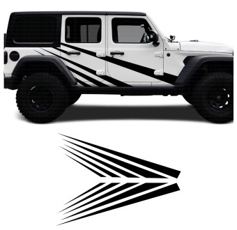 decals side Speed Burst Jeep Wrangler