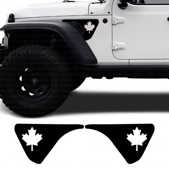 Car decals side Maple Leaf...