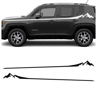 Adesivi Striscia Laterale Cima Renegade compatibile con Jeep Renegade