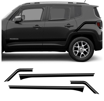 Adesivos Faixa Lateral Dinâmica compatível com Jeep Renegade