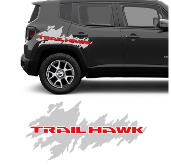 Adesivi laterale Trailhawk compatibile con Jeep Renegade