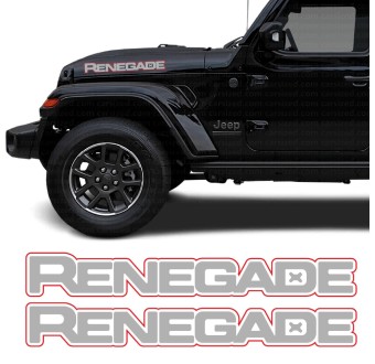 Adesivos lateral Renegade Edition compatível com Jeep Renegade